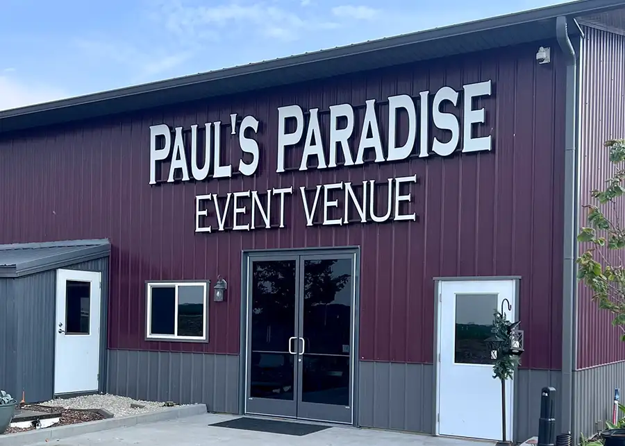 Paul's Paradise Event Venue, building front