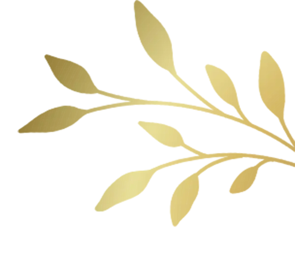 golden leaves and tree blossoms