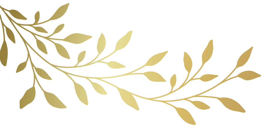 golden leaves and tree blossoms